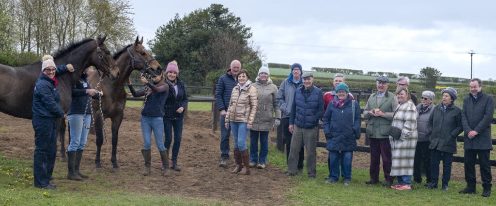 Ruth's Club horses meet their members before rugging and turning out