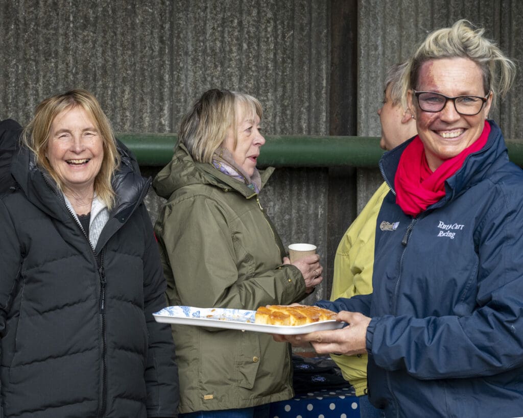 Ruth hands around the Lemon Drizzle cake